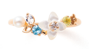 11月　誕生花 K10 ピンクゴールド ブバリア　28,000円(税別)