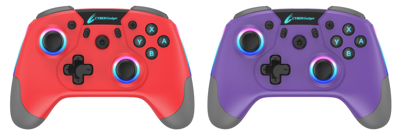 『CYBER・ゲーミングコントローラー HG 無線タイプ(SWITCH用)』《緋色》《菫色》