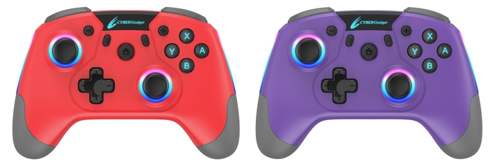 『CYBER・ゲーミングコントローラー HG 無線タイプ(SWITCH用)』《緋色》《菫色》