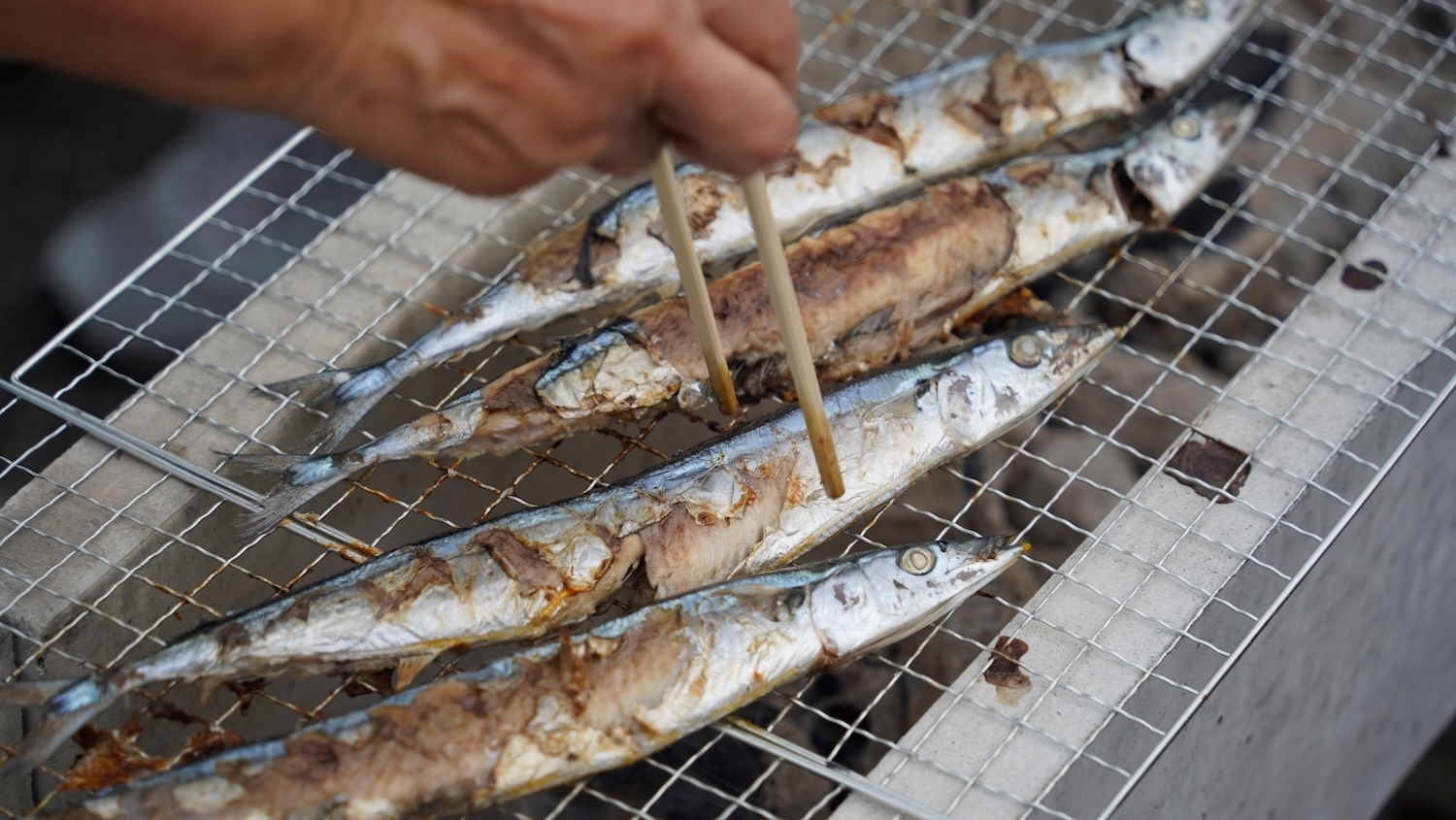 片面7分をじっくり焼く!我慢です!