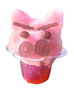 ▲ぶりぶりざえもんを完全再現！ 「ぶりぶりざえもん かき氷」