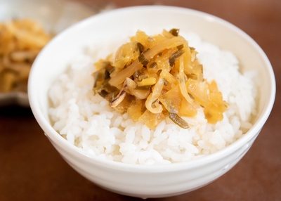 『味よし 岩下の新生姜入り』盛付例（ごはん）