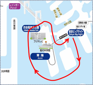 水上避難体験のコース