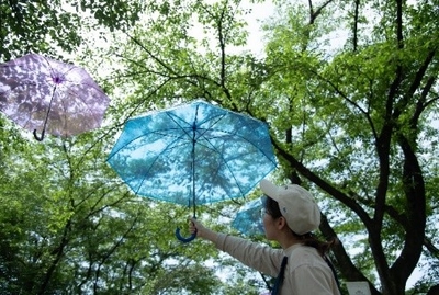 晴れの日_光にかざす