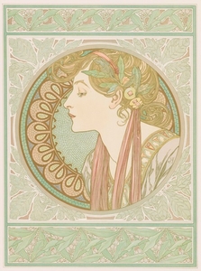 アルフォンス・ミュシャ《月桂樹》1901年