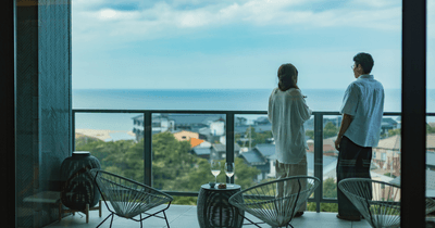 【ラウンジテラス碧－AO－】目前に広がるパノラマ海景