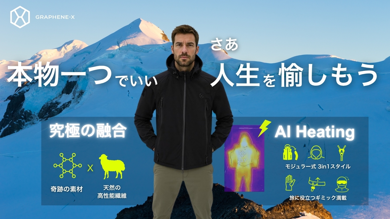 その他 FAB Graphene Chelicera CF 鬼に金棒！ 「高熱伝導グラフェン×電熱」で全天候に対応するジャケット