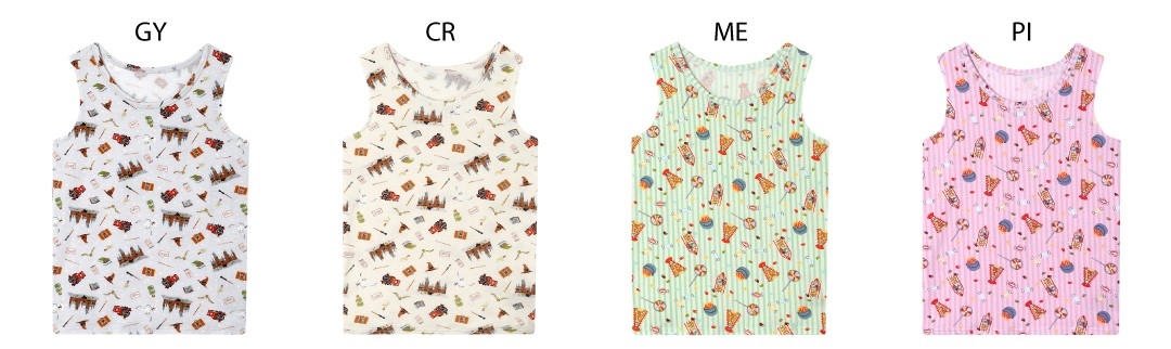 品番:JS7057 サイズ:100,110,120,130 カラー:GY/CR/ME/PI 価格:¥2,310(税込)