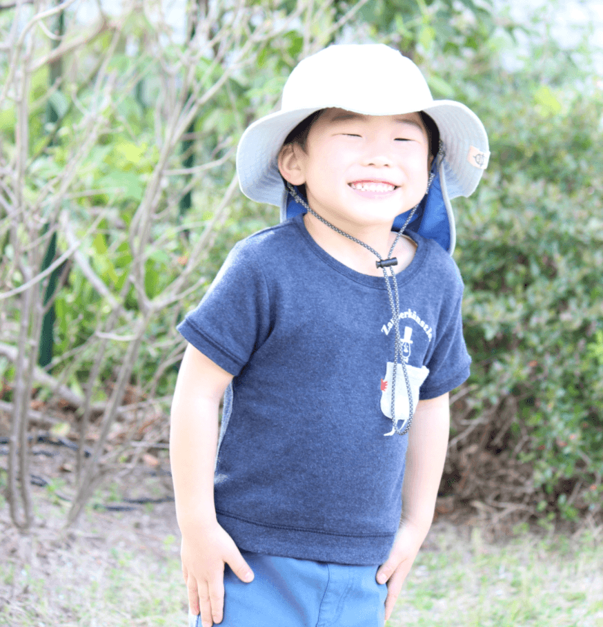 サックスブルー(モデル身長100cm)