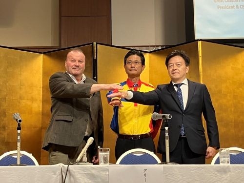 【グリーンランド(熊本)】新型ジェットコースター「ハイブリッドコースター海神～WADATSUMI～」安全祈願祭および共同記者会見を開催（第三報）