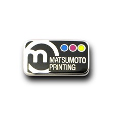 ◇PINS FACTORY（ピンズファクトリー）◇ 社章実例No.233松本印刷株式