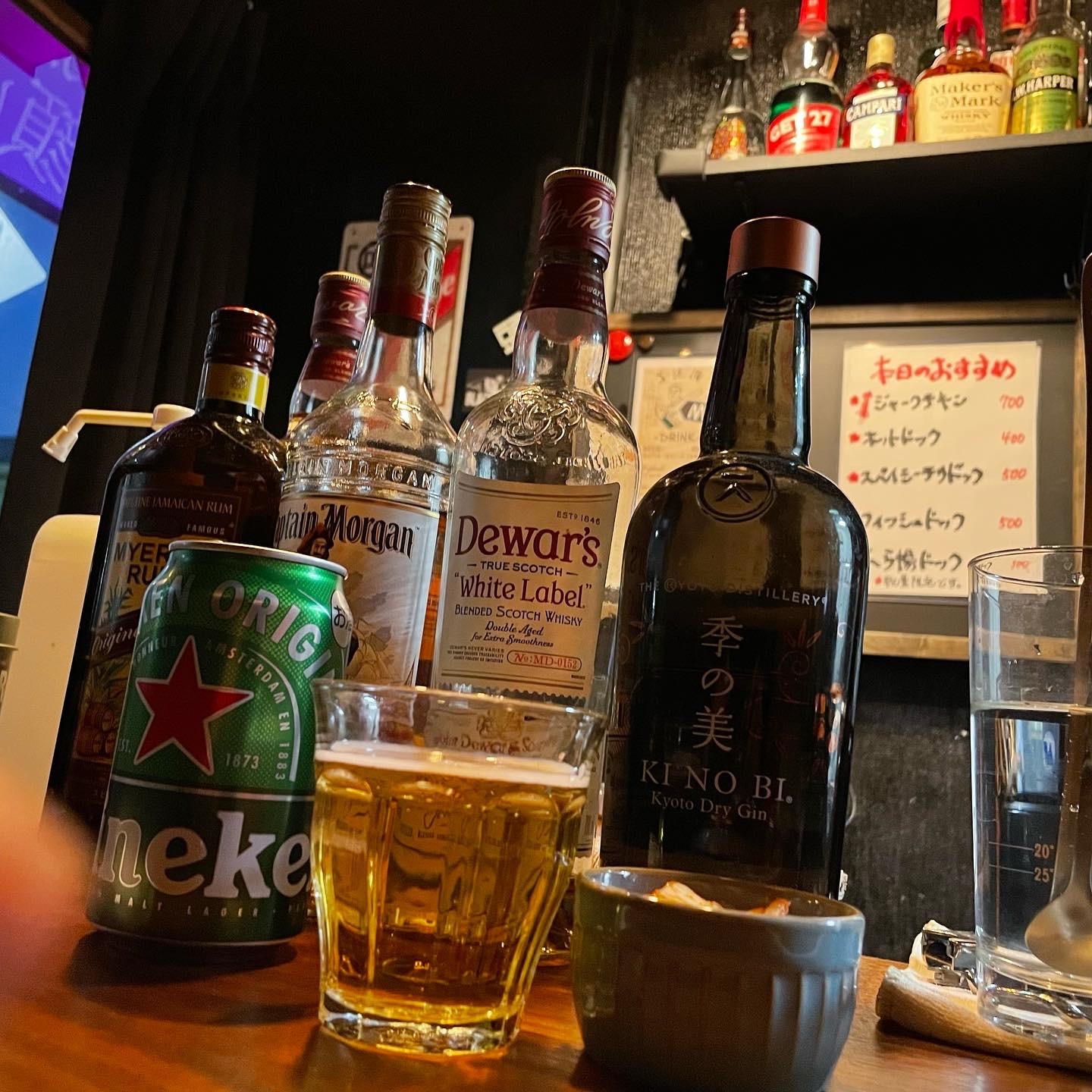 ハードなお酒もたくさん