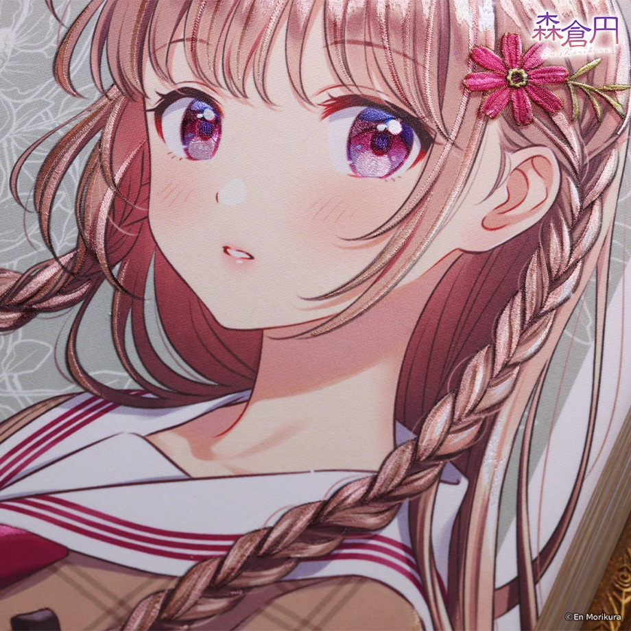 森倉円 刺しゅうアート「チョコレートコスモス」