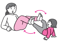 足裏合わせて 自転車ＧＯ