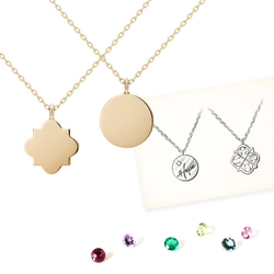 ＜ケイウノ＞パーソナルオーダーを手軽に楽しめる 新作プレートネックレス　2種類6/6(金)発売