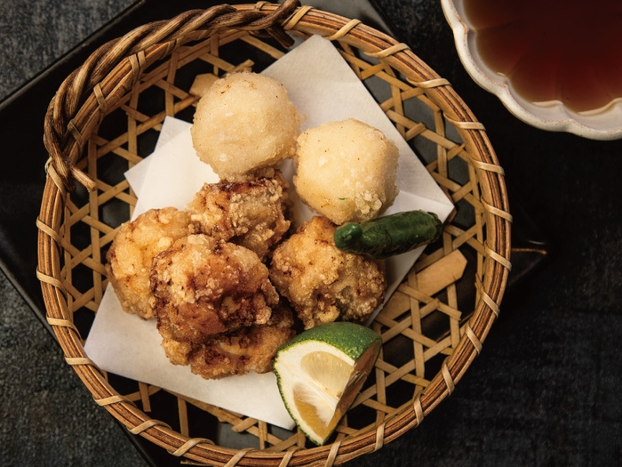 真フグと里芋の唐揚げ