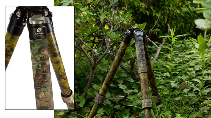 三脚アップと自然の中での使用例