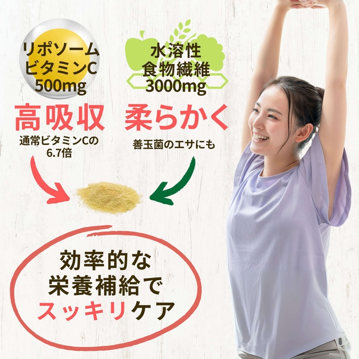 リポソームビタミンCと食物繊維の特徴