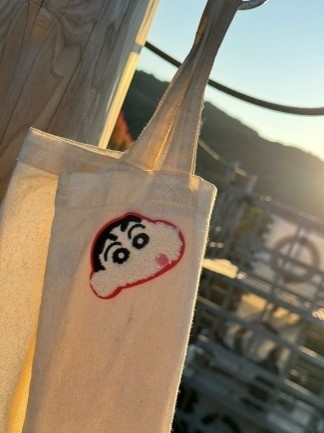 ▲可愛いワッペンで自分だけのトートバッグを完成させよう!