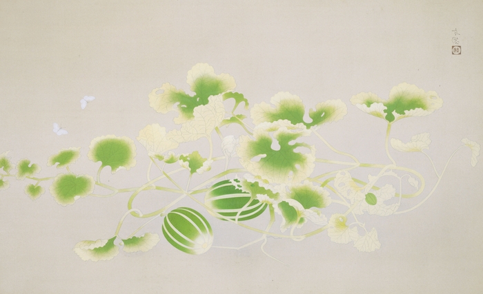 土田麦僊《甜瓜図》1931年 埼玉県立近代美術館