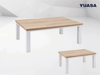 足元を広々使える「フラットヒーターこたつ」に 新色 ライトブラウン×ホワイトのツートーンカラーが登場