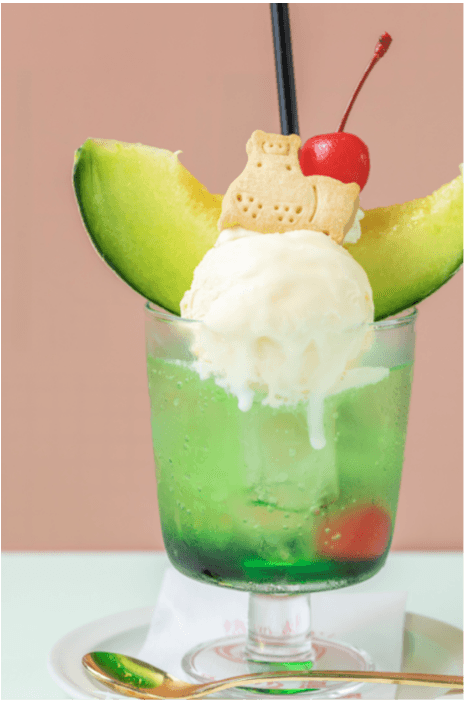 贅沢メロンクリームソーダ