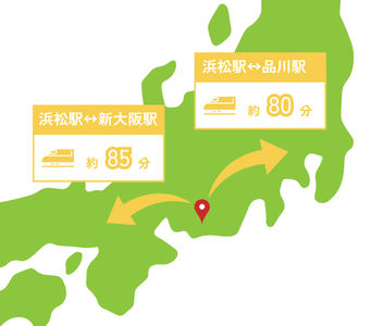 新幹線も停まる浜松駅