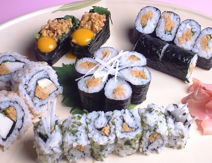 調理例:納豆寿司