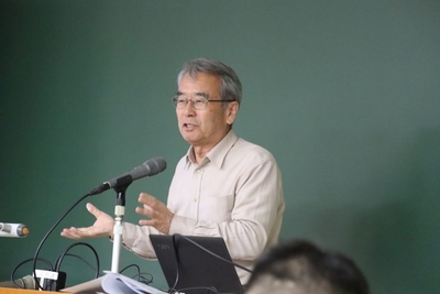 授業は岡山の地勢に関する説明から始まりました