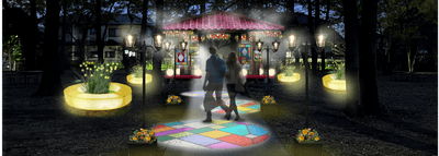 ▲装飾を施した東屋（イメージ）