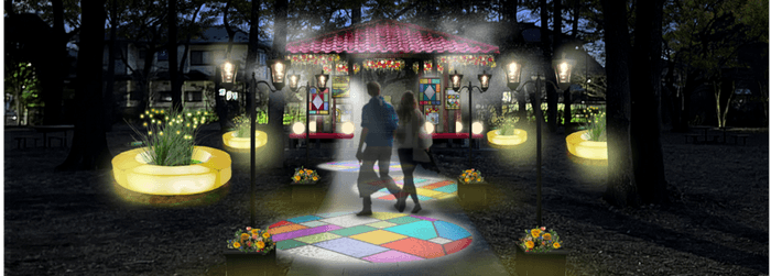 ▲装飾を施した東屋(イメージ)