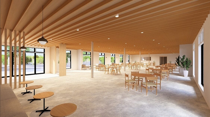 新本社・地域貢献施設内観