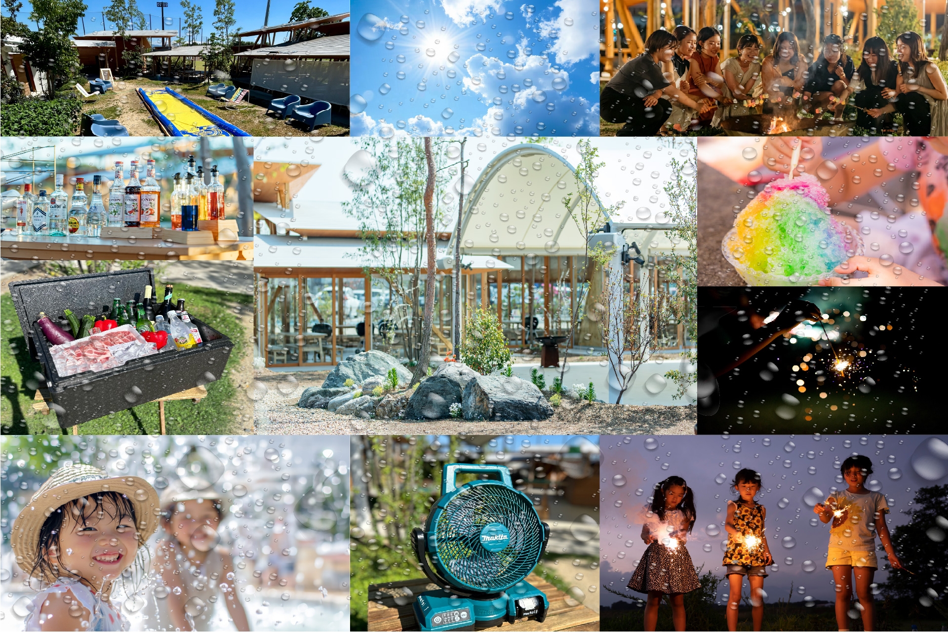 【BBQ&Co】ウォーターエリア設置、飲み放題割引、かき氷体験など、夏BBQを涼しく楽しもう!大阪・堺のBBQ場「matoi」が、7月19日から2周年キャンペーン「真夏の感謝祭」を実施!