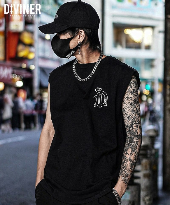 Back Cross NoSleeve (ブラック)