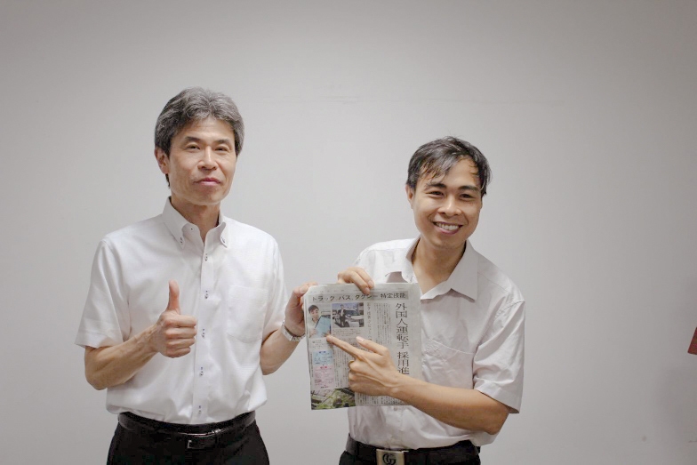 海外から入国する特定技能タクシードライバー第1号のベトナム人