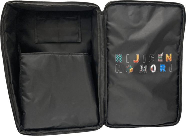 ▲ニジゲンノモリ オリジナルグッズ「炭治郎の背負い箱風リュック」内側