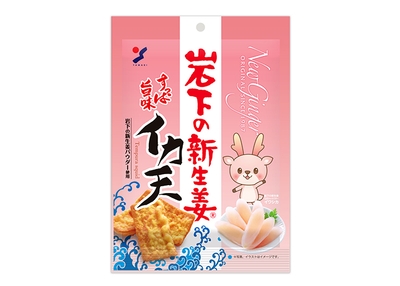 岩下の新生姜すっぱ旨味イカ天（商品パッケージ）