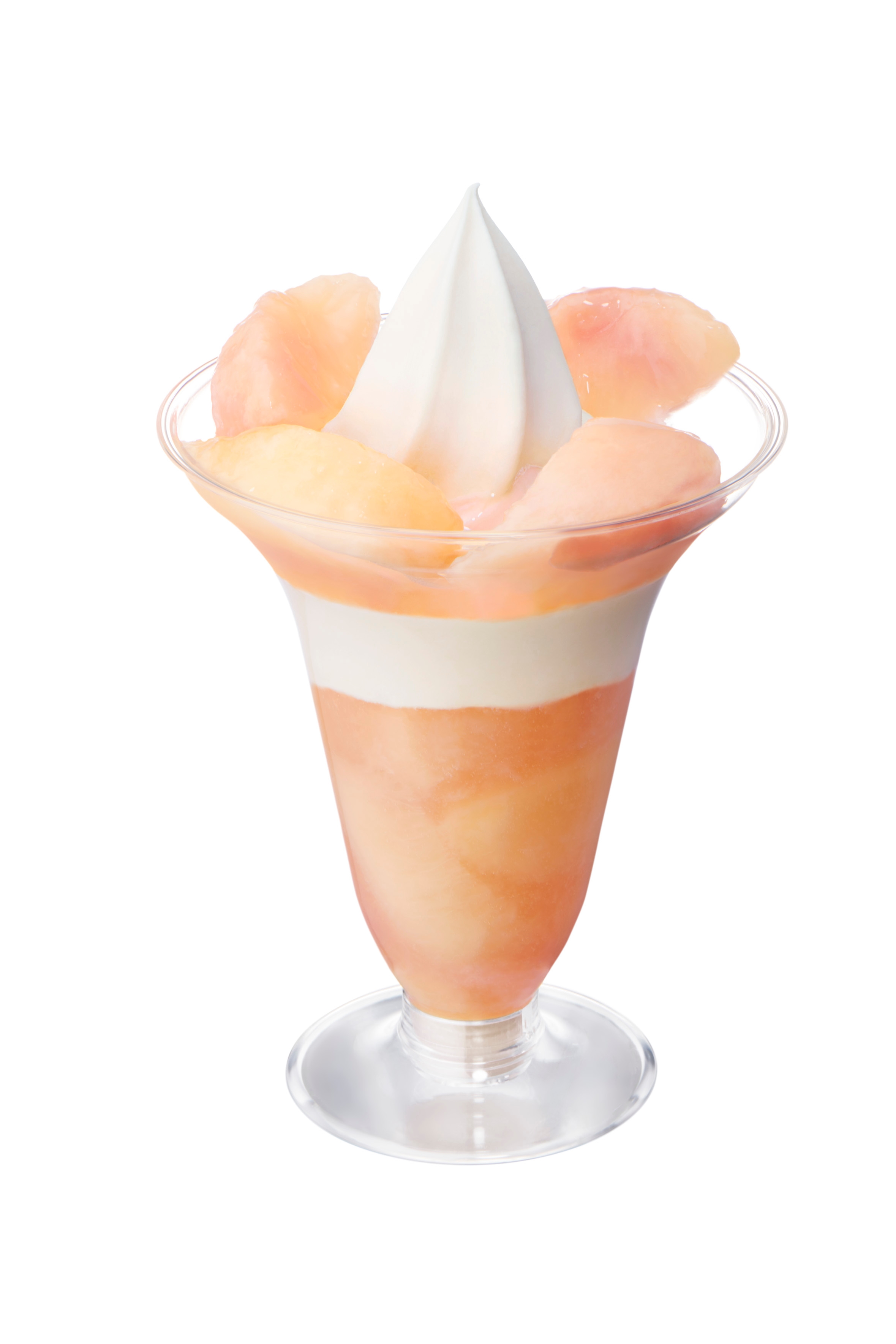 完熟白桃パフェ 画像