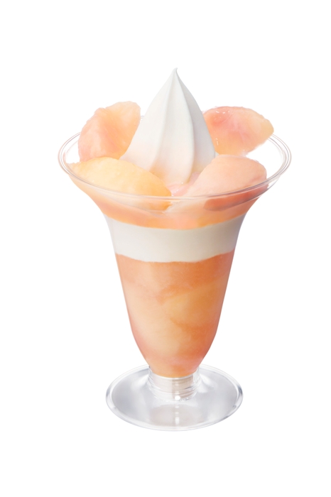 完熟白桃パフェ 画像