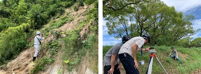 3次元測量アプリ「OPTiM Geo Scan」、 地上型レーザースキャナー 「OPTiM Geo Scan Advance」を用いて、 佐賀市北部の災害復旧のための測量を無償支援