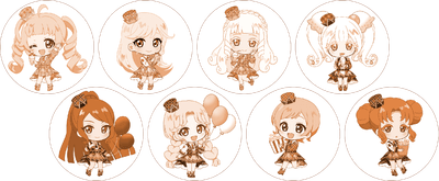 選べるキャラクターアートアイス（全8種）各900円