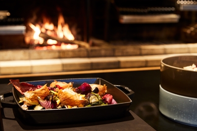 薪火料理は朝食でもディナーでも楽しめます。