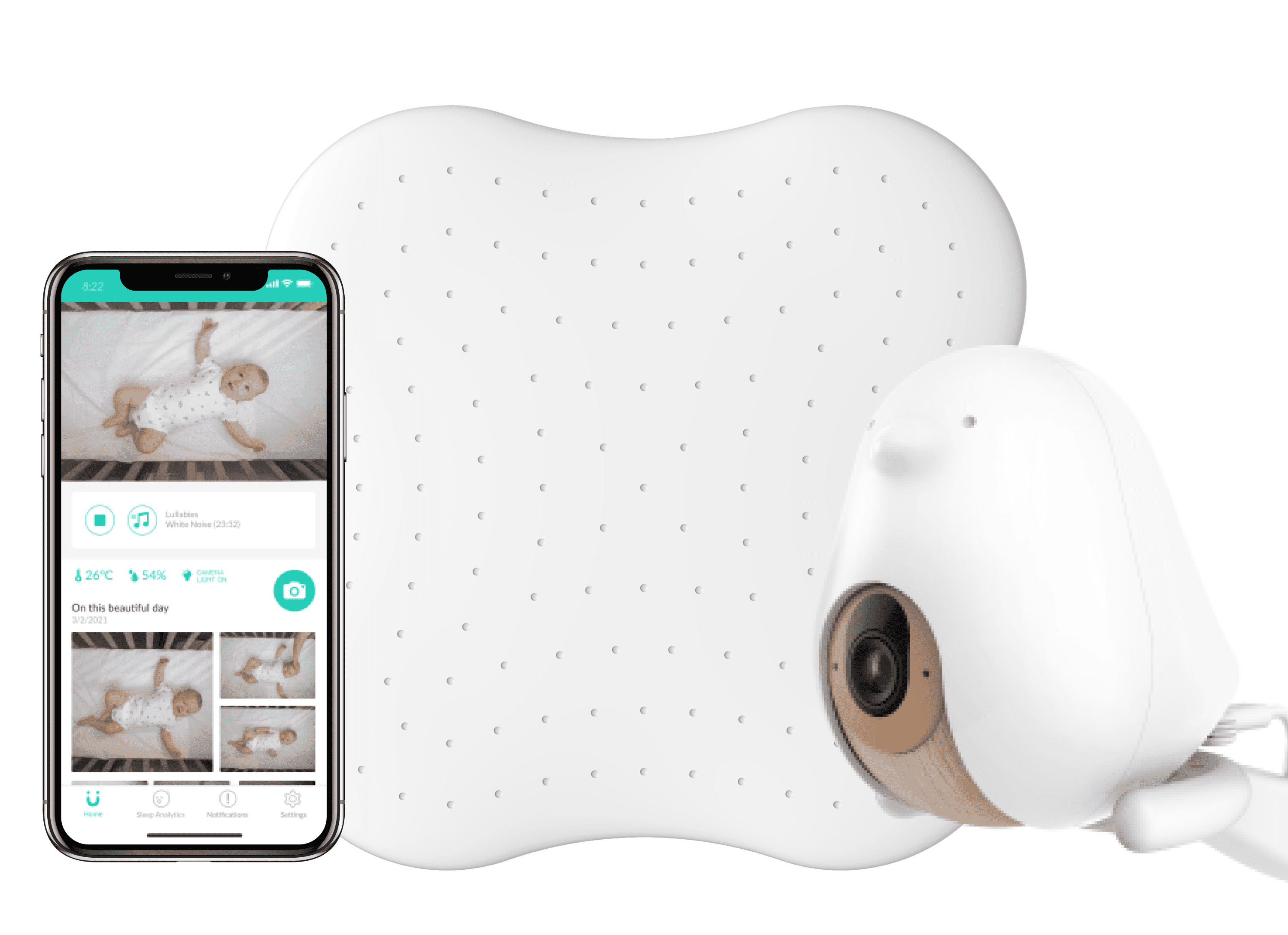 AI人工知能技術で赤ちゃんの睡眠を見守る 『CuboAiスマートベビー 