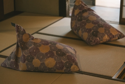 京都「SOU・SOU」の三角座椅子。茶室でゆったりと寛ぐ時間のお供に