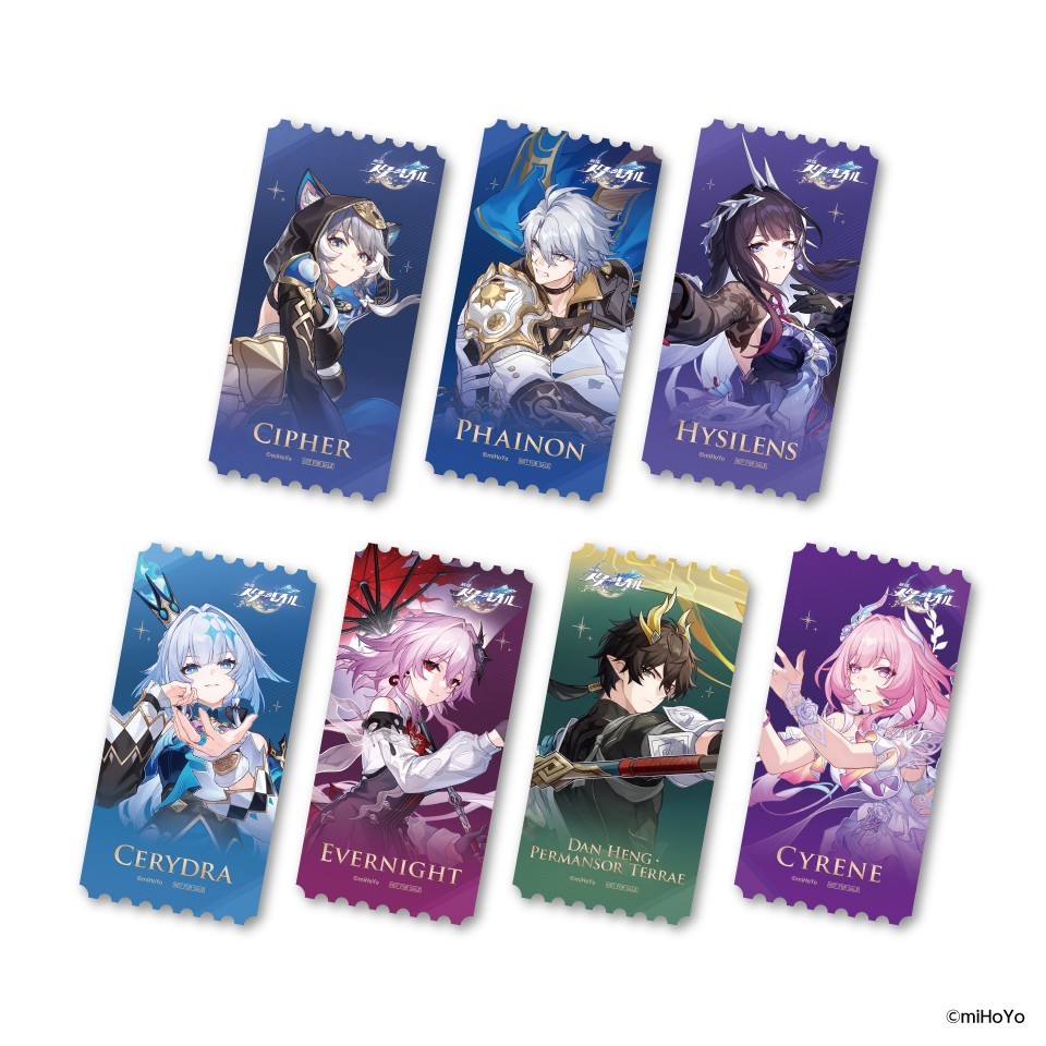 GIGO限定　崩壊スターレイル　チケットファイル　全７種　フルセット×3 崩壊：スターレイル×GiGOキャンペーン開催のお知らせ | 株式会社GENDA
