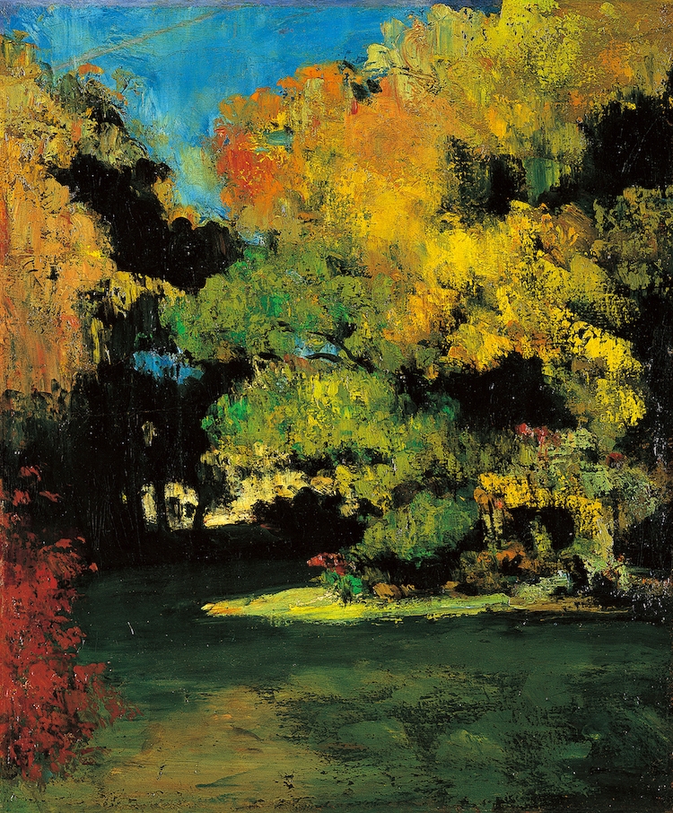 ポール・セザンヌ《林間の空地》1867年 諸橋近代美術館蔵