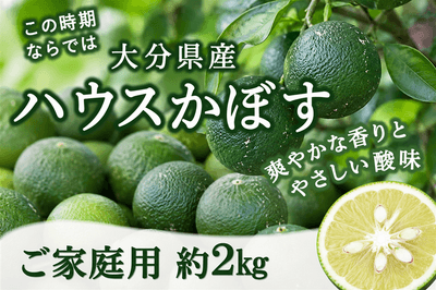 【数量限定】ご家庭用 大分県産ハウスかぼす 約2kg