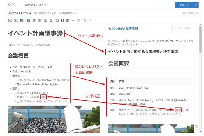 Kibela-KibelaAI(編集提案)