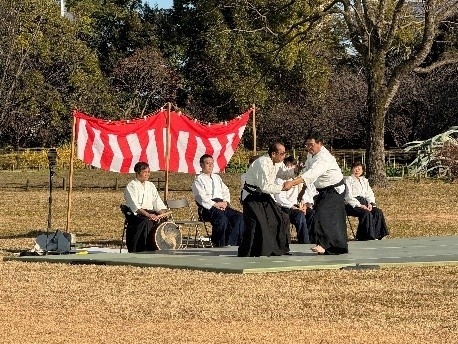 合気道の演武(昨年度の様子)