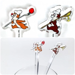 チップとデールのアクリルマドラーが登場♡おうちでカクテルをつくるときにいかが♪